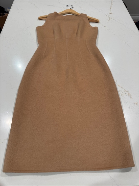 Prada Dresses & Skirts - Prada Sleeveless Midi Dress in Camel